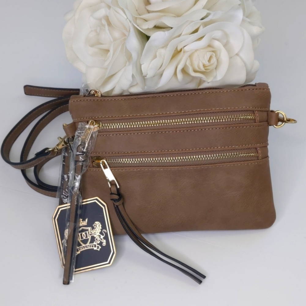 Deluxity Crossbody Purse Tan